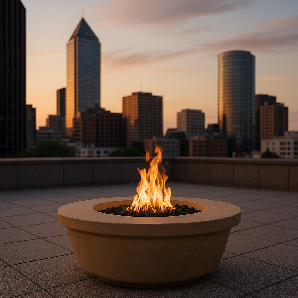 Tempe — Round Concrete Fire Table (48")