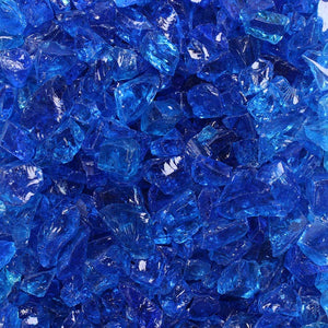 Crushed Fire Glass Tropical Blue