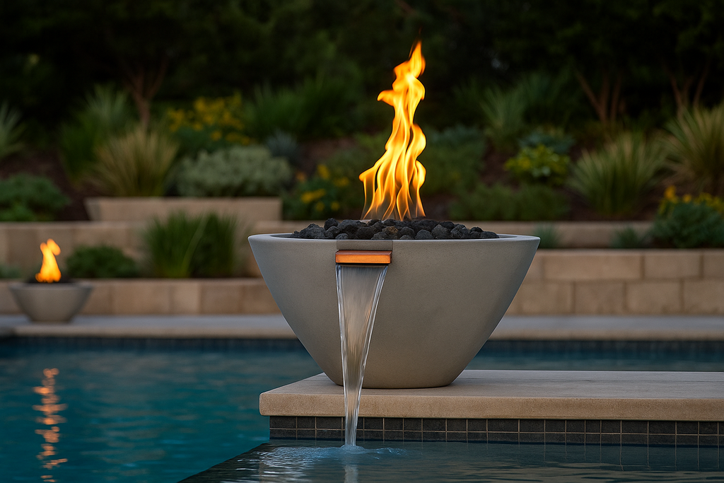 VERONA — Conical Fire & Water Bowl (33")