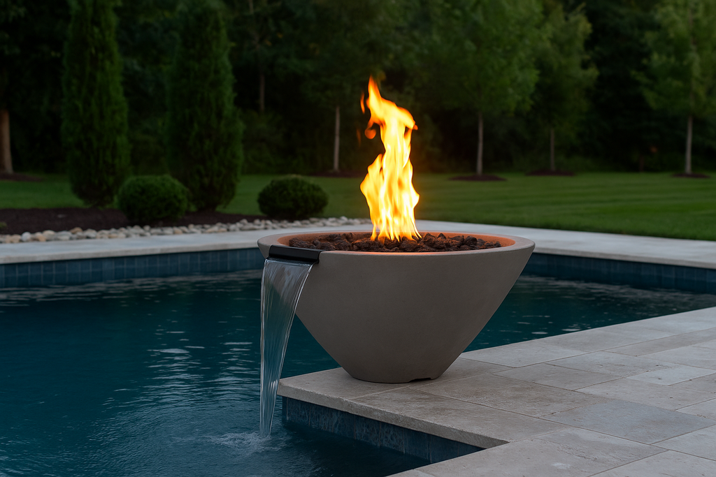 VERONA — Conical Fire & Water Bowl (33")