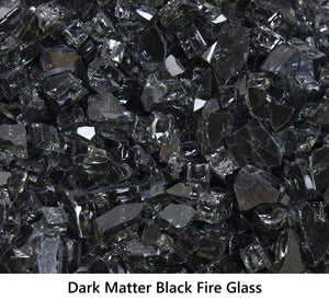 Bulk Fire Glass Dark Matter Black Reflective