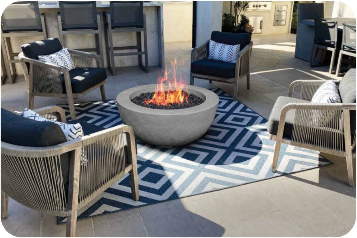 Prism Hardscapes - Moderno 8 Concrete 39" Fire Bowl