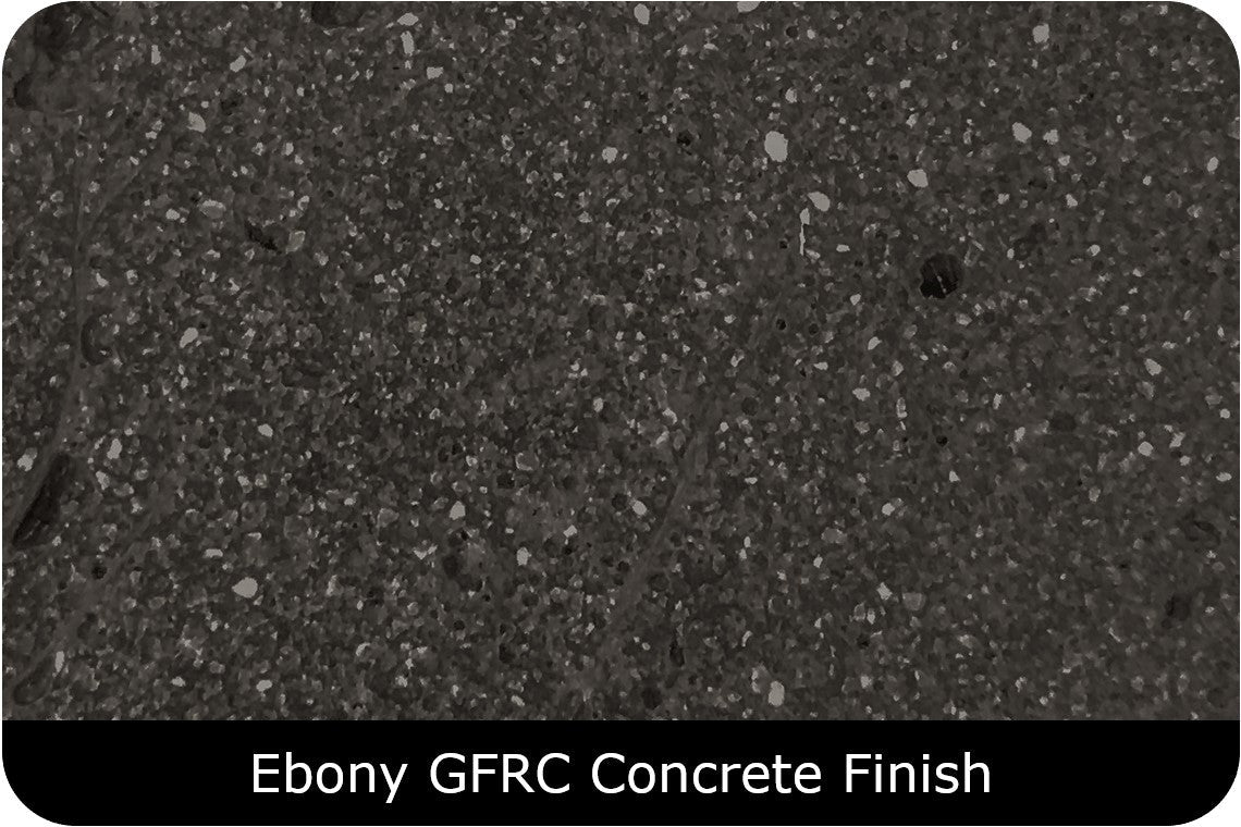 Ebony GFRC concrete color for Prism Hardscapes Fire Pits