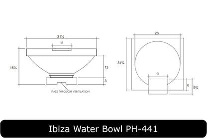 Prism Hardscapes - Ibiza Concrete Water Bowl