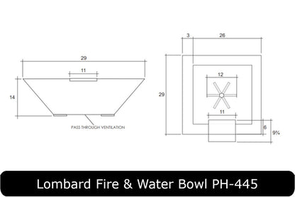 Prism Hardscapes - Lombard Concrete Fire & Water Bowl