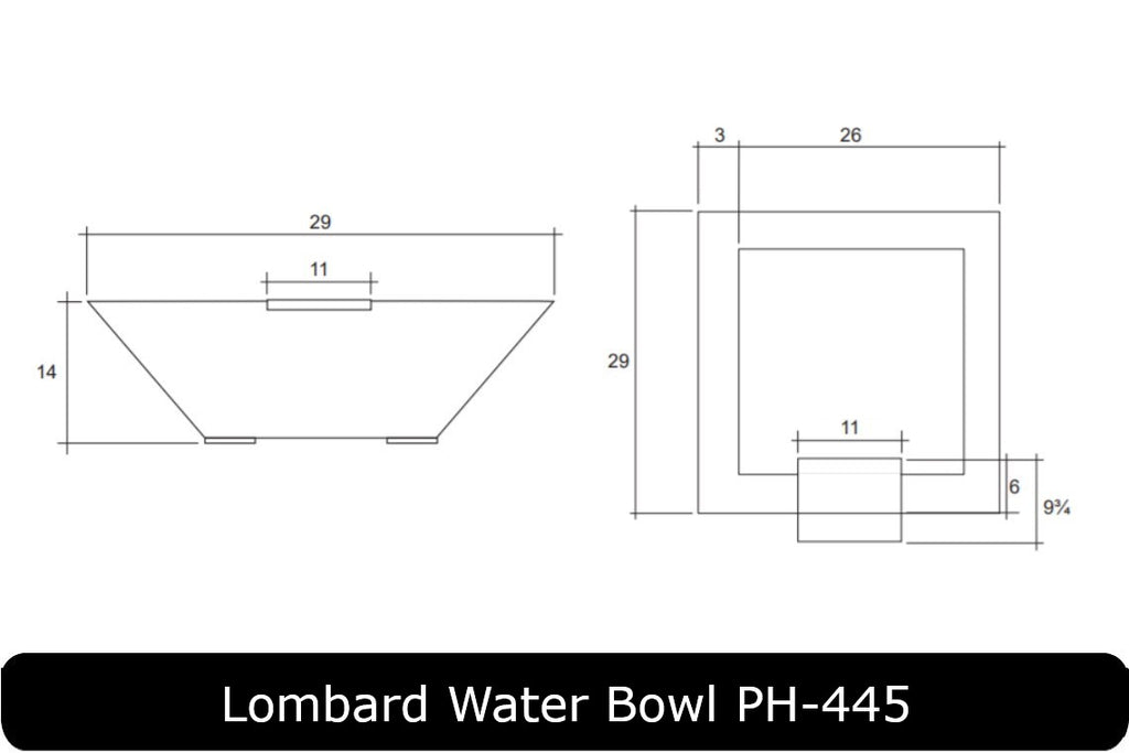 Prism Hardscapes - Lombard Pedestal Concrete Water Bowl