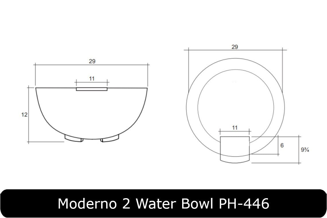 Prism Hardscapes - Moderno 2 Concrete Water Bowl