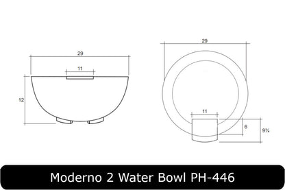 Prism Hardscapes - Moderno 2 Concrete Water Bowl