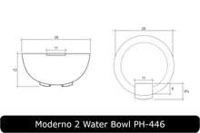 Load image into Gallery viewer, Prism Hardscapes - Moderno 2 Concrete Water Bowl
