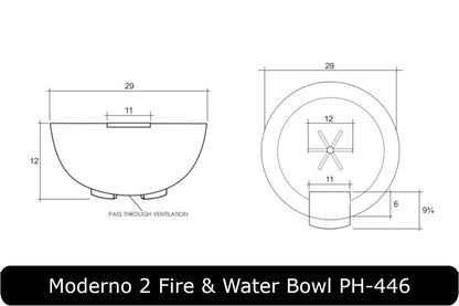 Prism Hardscapes - Moderno 2 Concrete Fire & Water Bowl