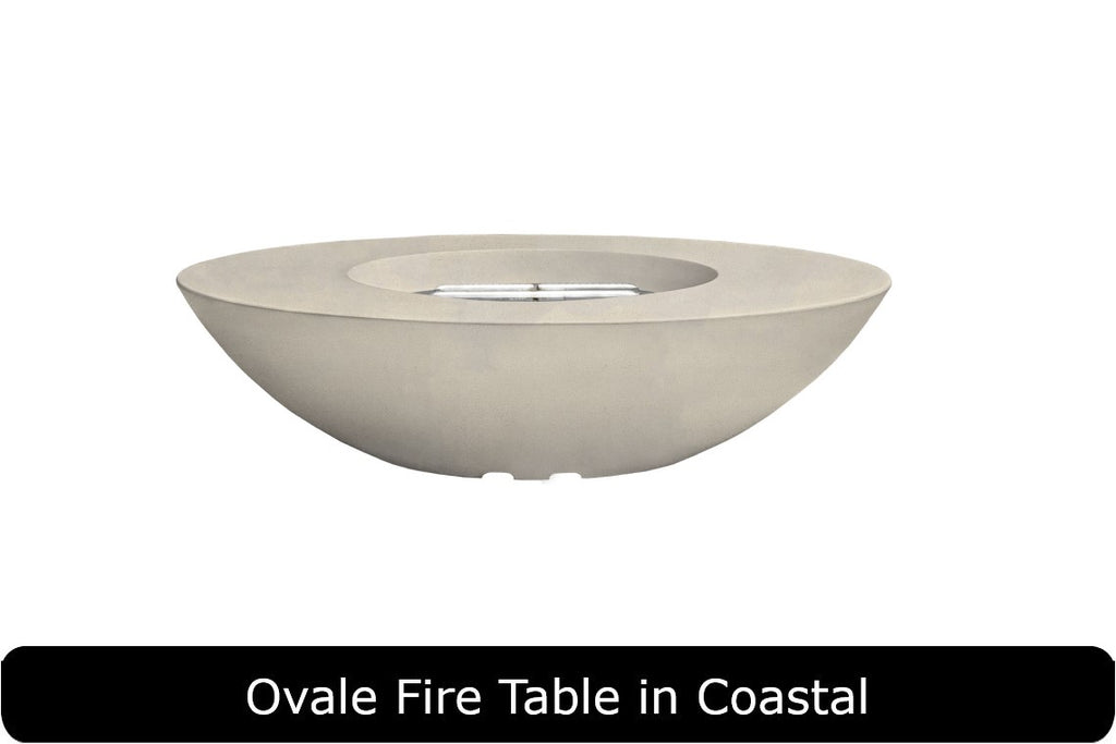 Prism Hardscapes - Ovale Concrete 60" Fire Table