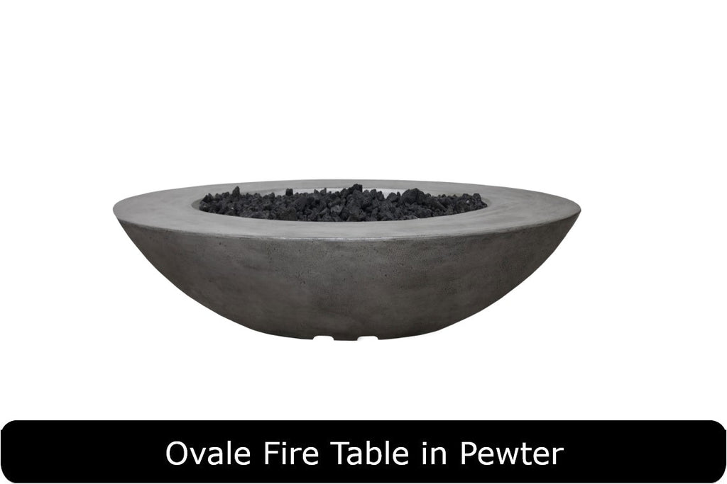 Prism Hardscapes - Ovale Concrete 60" Fire Table