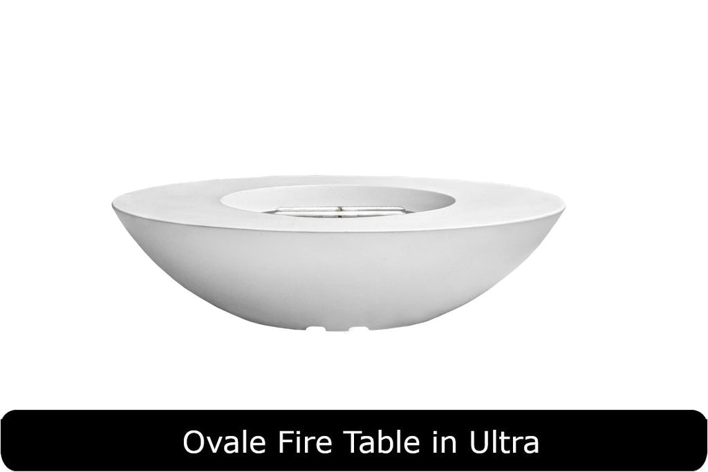 Prism Hardscapes - Ovale Concrete 60" Fire Table