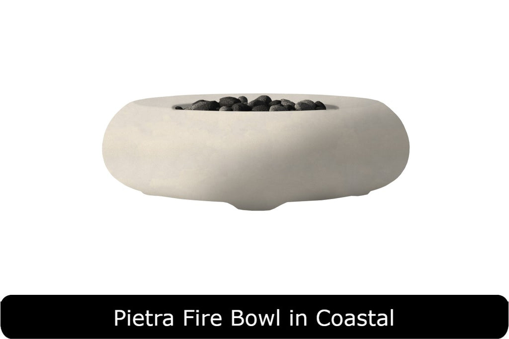 Pietra - Curved Concrete Fire Bowl 48"