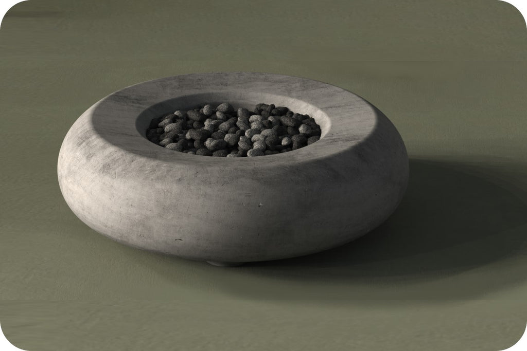 Pietra - Curved Concrete Fire Bowl 48"