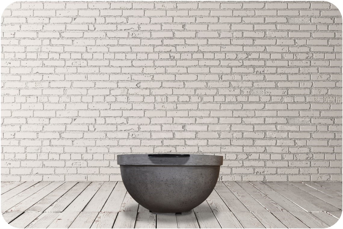 Studio Image of the Sorrento Concrete Fire & Water Bowl