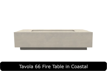 Prism Hardscapes - Tavola 66 Slim Concrete 66" Fire Table