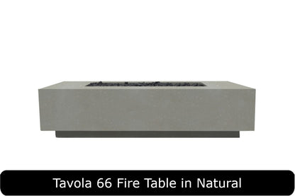 Prism Hardscapes - Tavola 66 Slim Concrete 66" Fire Table