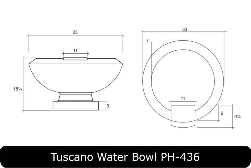 Prism Hardscapes - Toscano Concrete Water Bowl