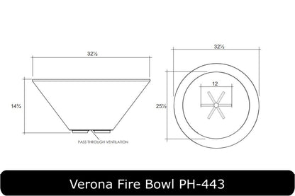 Prism Hardscapes - Verona Concrete 33" Fire Bowl