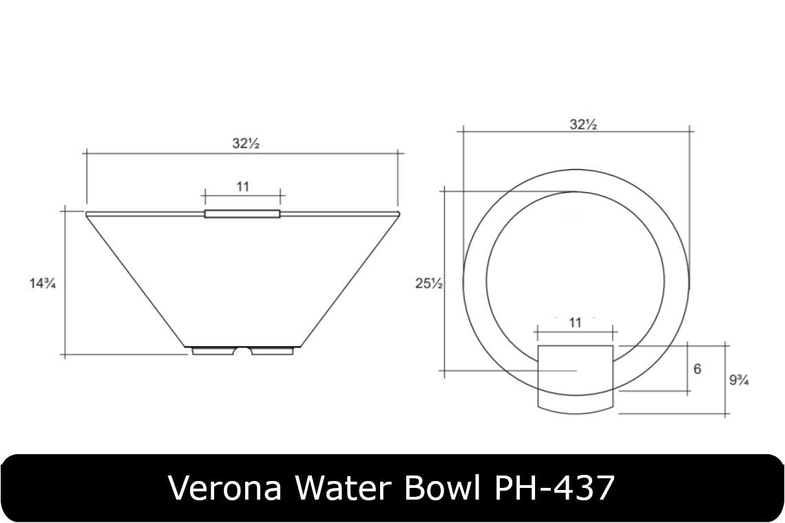 Prism Hardscapes - Verona Concrete Water Bowl