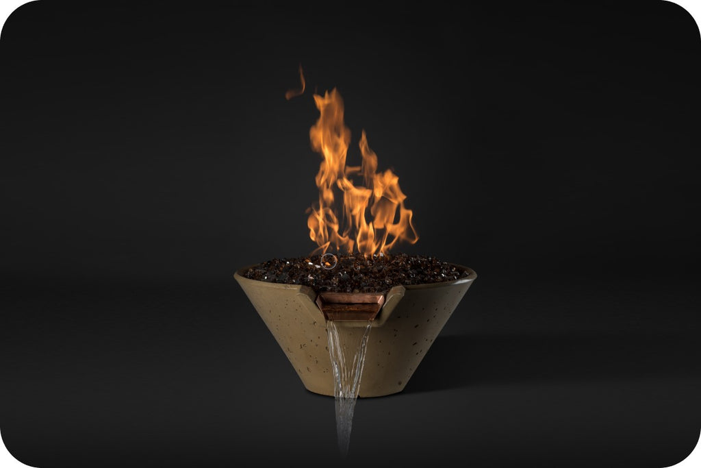CASCADE — Round Fire & Water Bowl