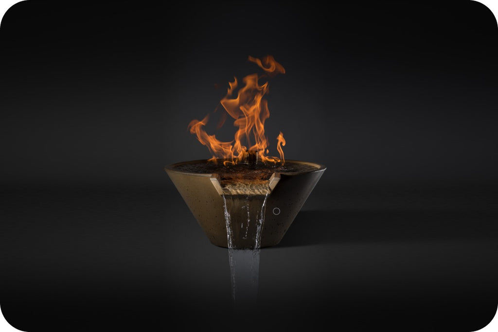 CASCADE — Round Fire & Water Bowl