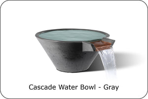 Slick Rock - Cascade Concrete Fire & Water Bowl