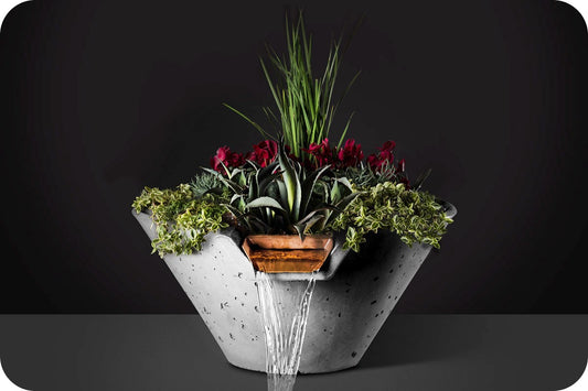 Slick Rock - Cascade Concrete Water & Planter Bowl