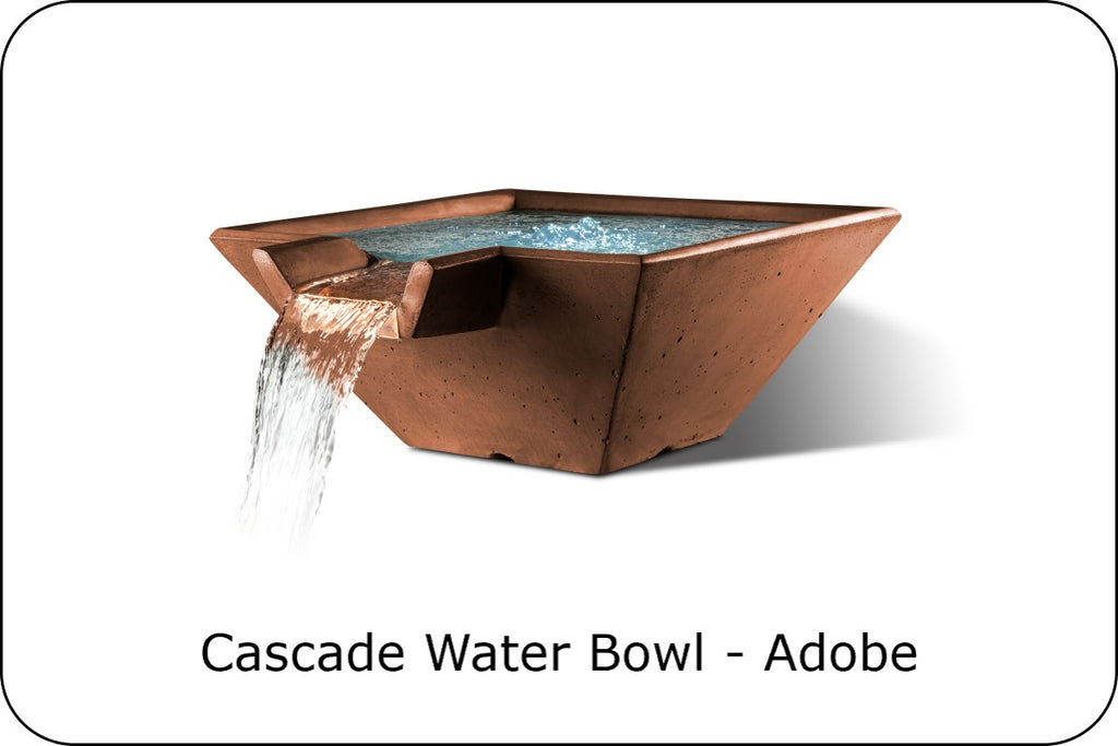 CASCADE – Square Fire & Water Bowl