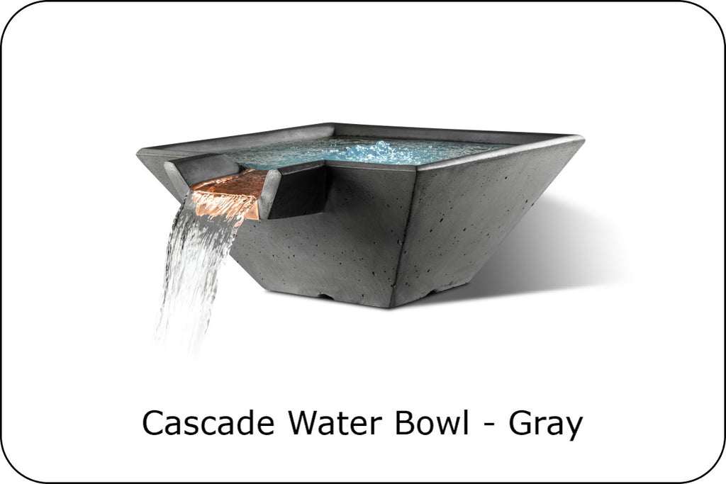 CASCADE – Square Fire & Water Bowl