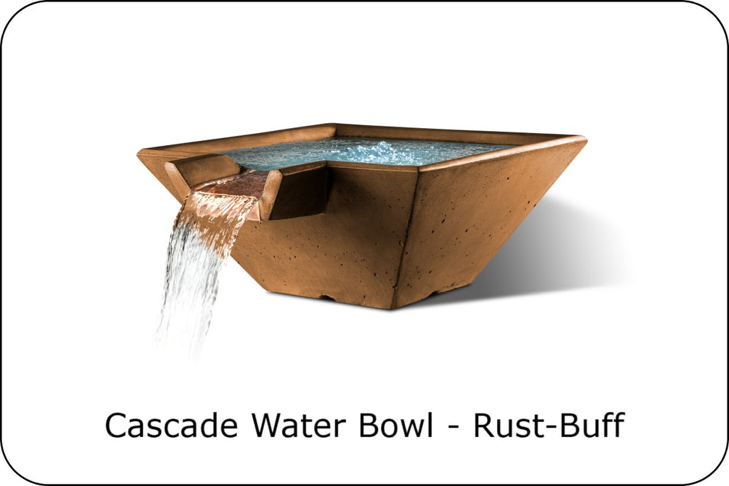 CASCADE – Square Fire & Water Bowl