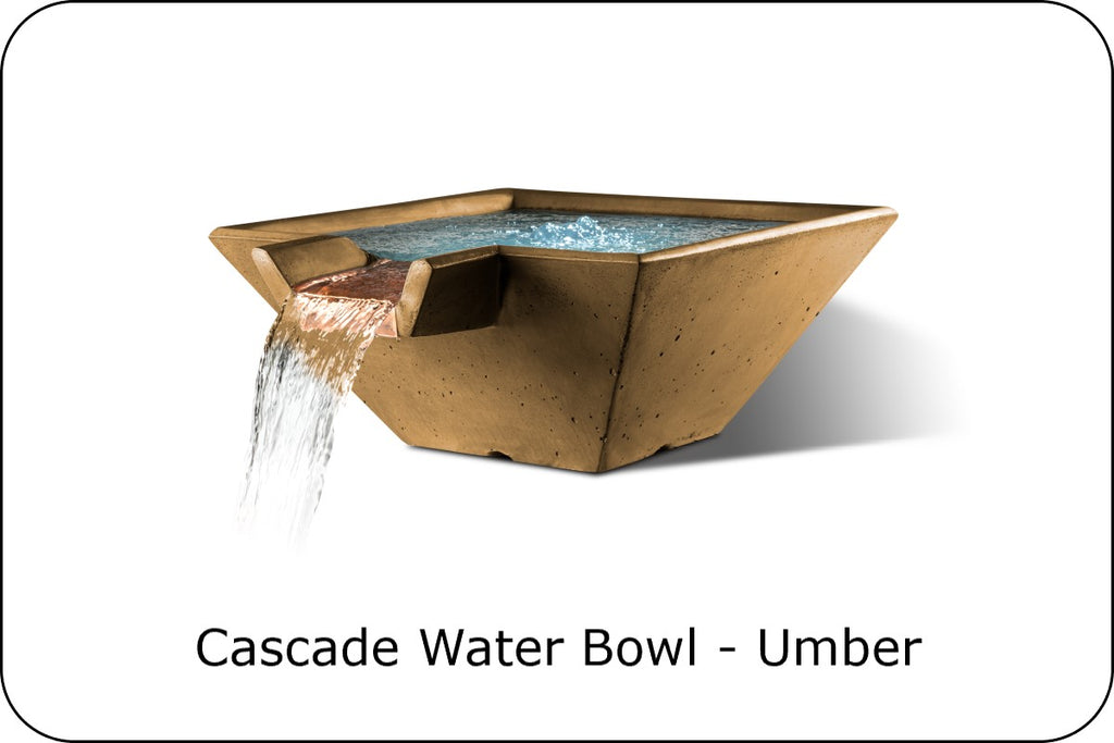 CASCADE – Square Fire & Water Bowl