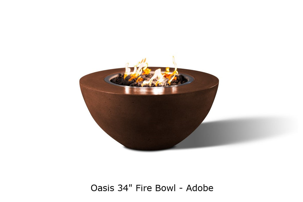 Oasis — 34" Round Concrete Fire Bowl