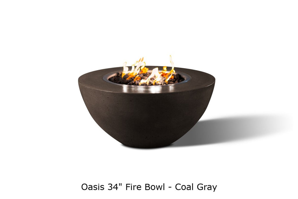 Oasis — 34" Round Concrete Fire Bowl