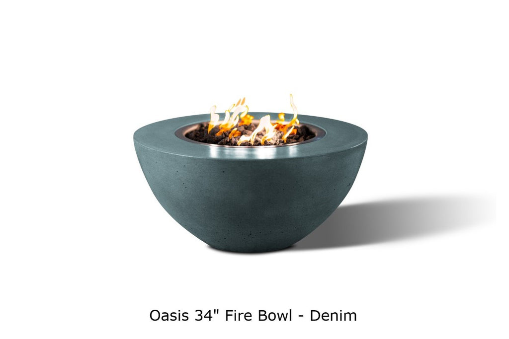 Oasis — 34" Round Concrete Fire Bowl