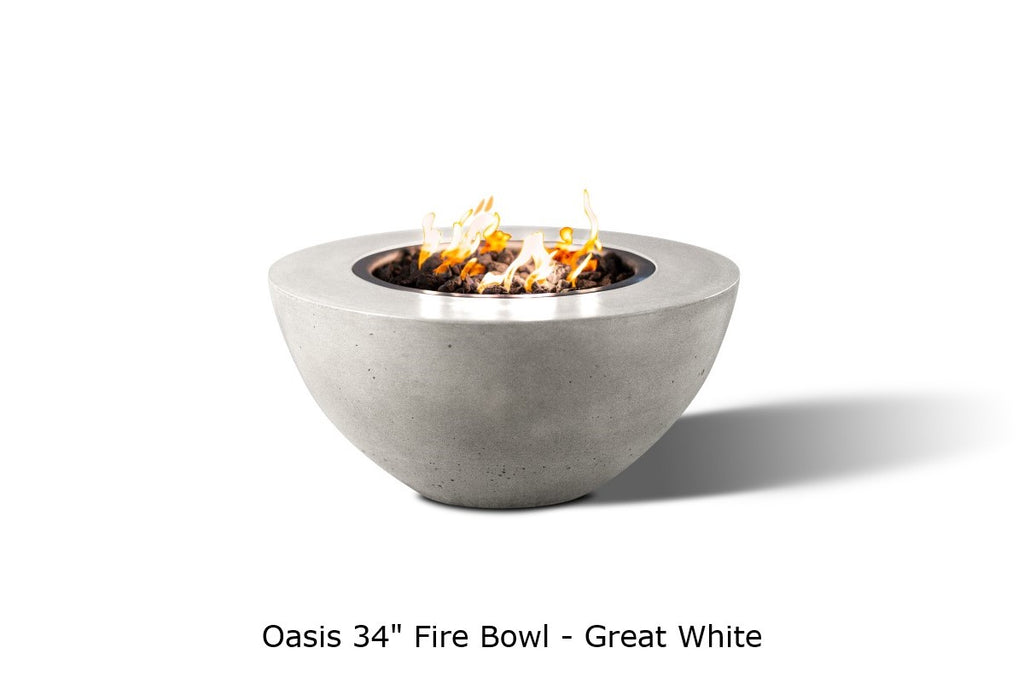 Oasis — 34" Round Concrete Fire Bowl