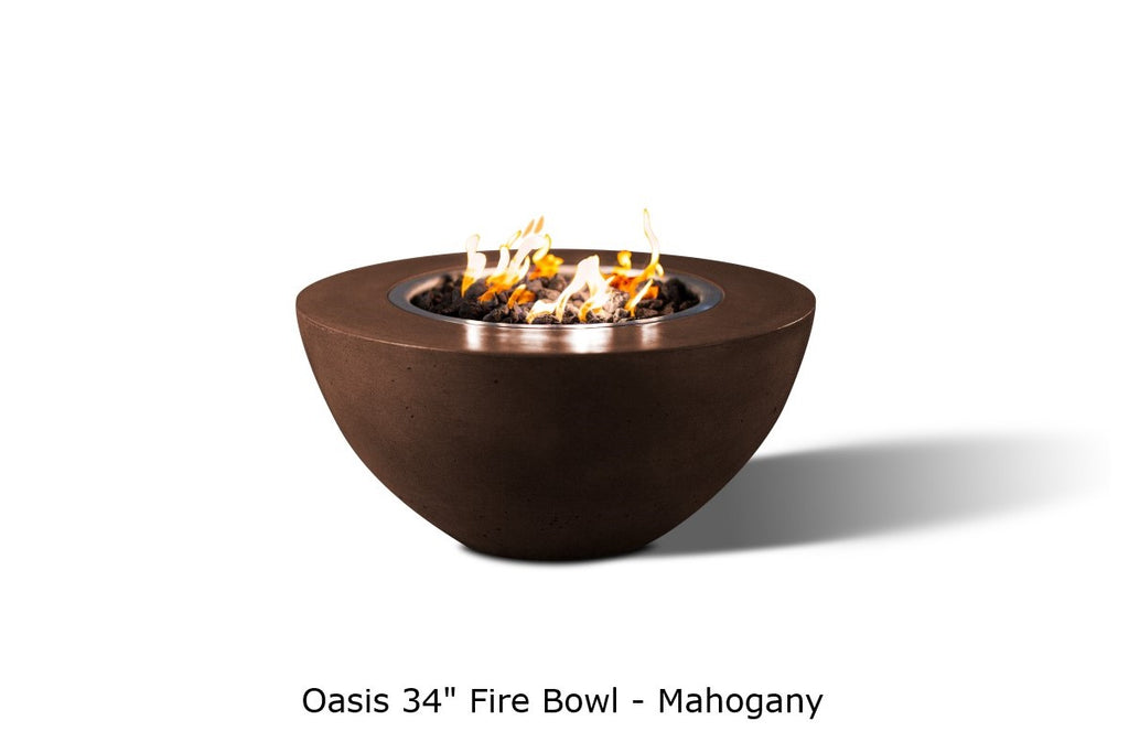 Oasis — 34" Round Concrete Fire Bowl
