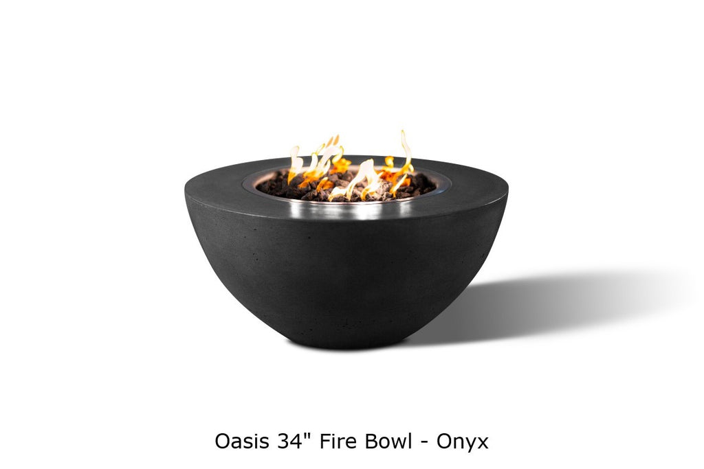 Oasis — 34" Round Concrete Fire Bowl