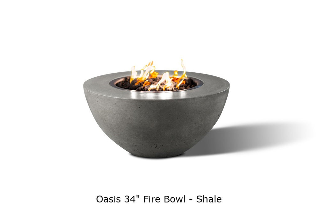 Oasis — 34" Round Concrete Fire Bowl