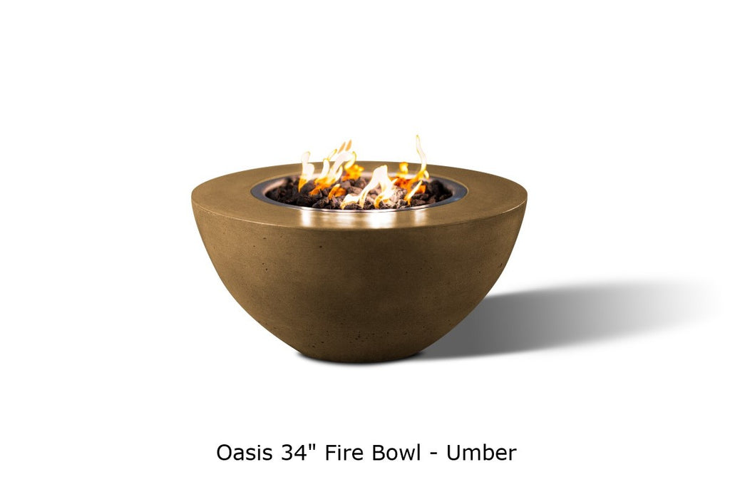 Oasis — 34" Round Concrete Fire Bowl