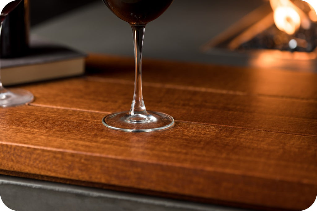 OASIS — Modern Concrete + Wood Fire Table (48")