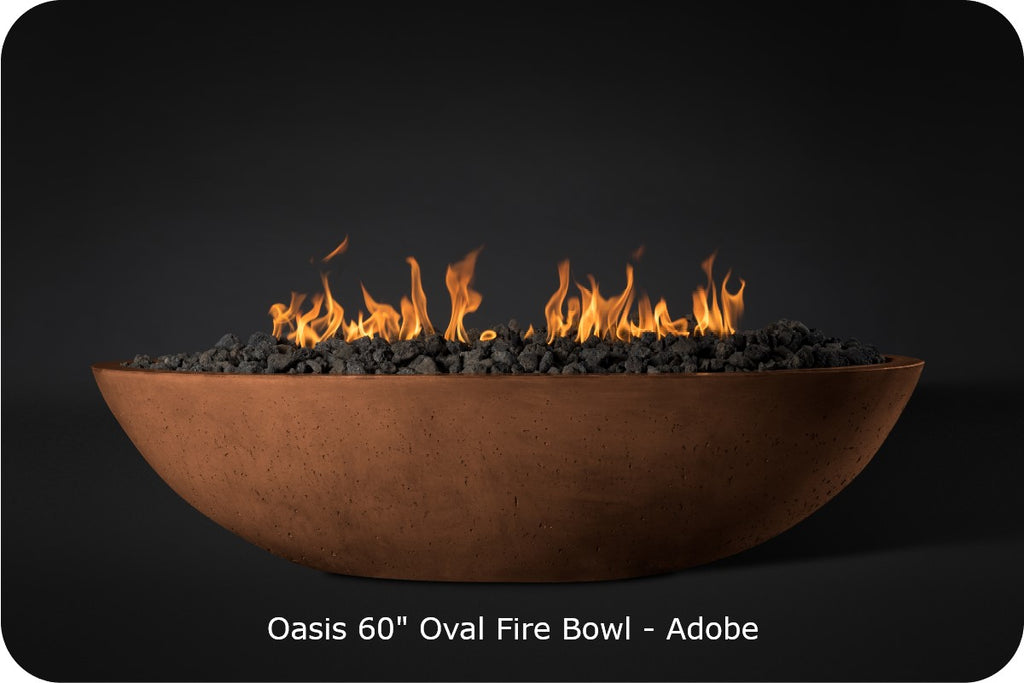 CONTEMPORARY OASIS — Oval Fire Bowl (60")