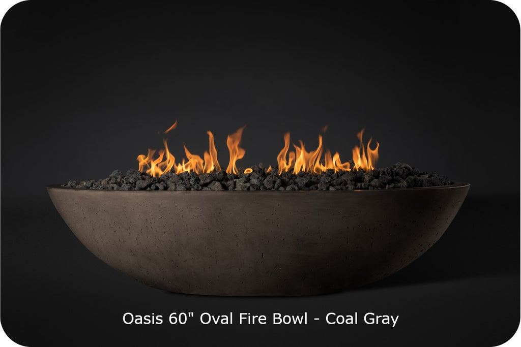 CONTEMPORARY OASIS — Oval Fire Bowl (60")