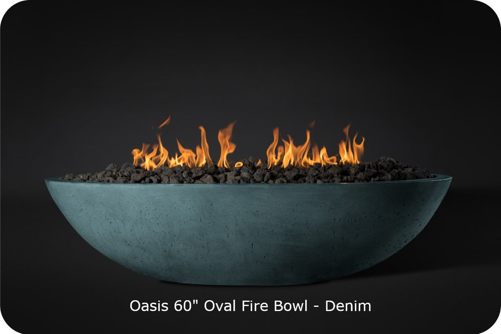 CONTEMPORARY OASIS — Oval Fire Bowl (60")