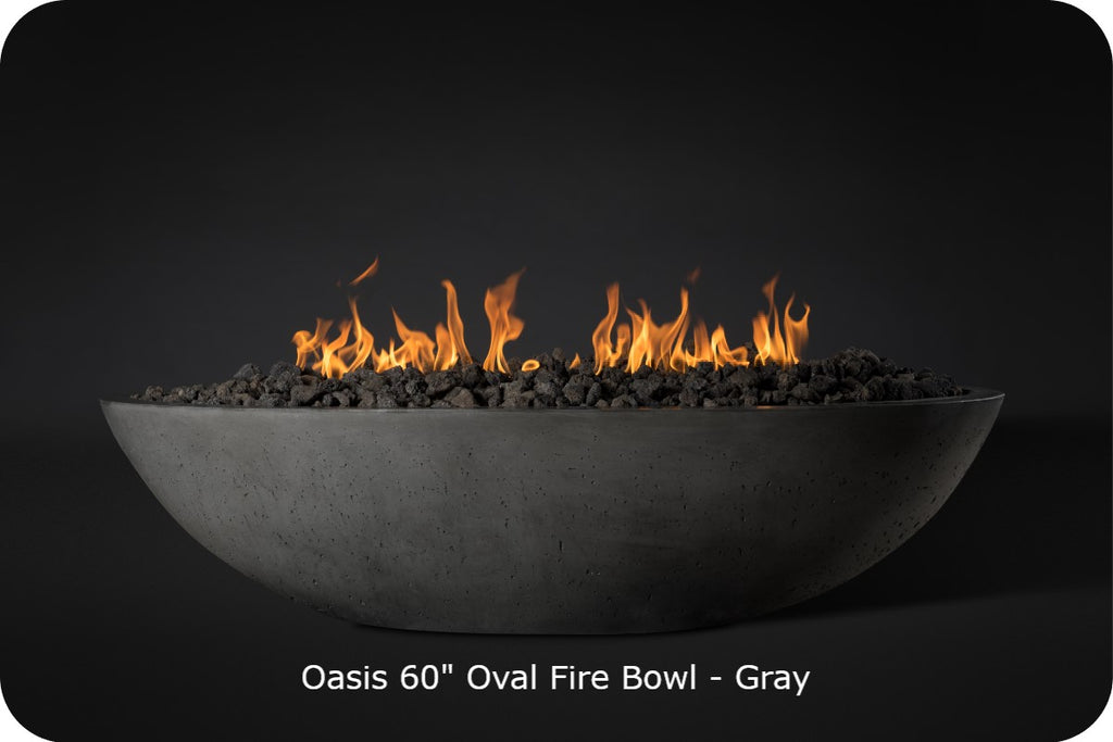 CONTEMPORARY OASIS — Oval Fire Bowl (60")