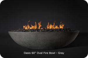 Slick Rock - Oasis Concrete 60in Oval Fire Bowl