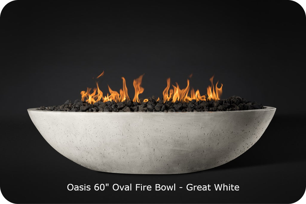 CONTEMPORARY OASIS — Oval Fire Bowl (60")