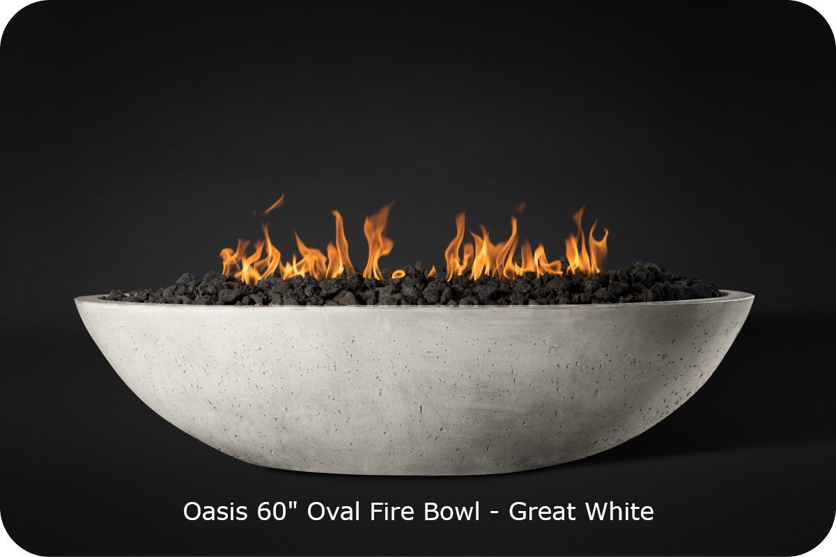 Slick Rock - Oasis Concrete 60in Oval Fire Bowl