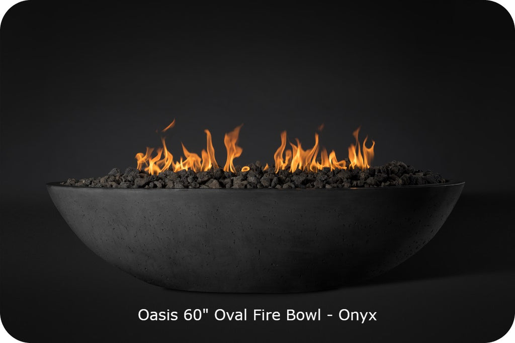 CONTEMPORARY OASIS — Oval Fire Bowl (60")